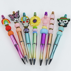 2025 Fabricant Offres Spéciales Silicone Stylo À Bille Enfants DIY Silicone Dentaire Perle Stylo Prix De Gros - Product Image 1