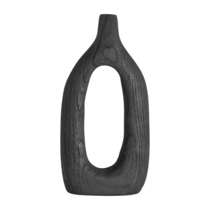Vaso in Legno di Paulownia Intagliato per Arredamento Soggiorno, Vaso Casual per Fiori per Casa, Camera da Letto, Ufficio - Product Image 1