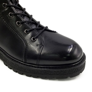 Nuevas Botas de Lona con Cordones para Hombre, Otoño/Invierno, de Cuero Genuino, Formales, Casuales, Negras, para Boda, Cómodas, Transpirables, Antideslizantes - Product Image 5