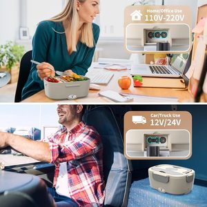 Customized Electric Lunch <b>Box</b> Accessories with 304 Stainless Steel Inner Thermal Bag Fork and Spoon for Household Use - Product Image 5