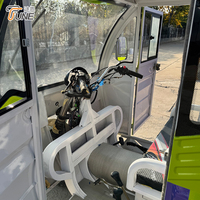 Triciclo Eléctrico Food Truck TUNE, Carrito de Café Móvil con Cocina Completa, Remolque de Concesión Estilo Piaggio Ape
