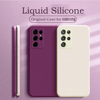 Nouvelle Coque de Téléphone en Silicone Liquide Antichoc pour Samsung Galaxy S23 S22 S21 Ultra S20 S10 8 Plus FE Note 9 10 Note 20