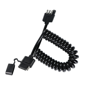 Cable plano en espiral de 4 pines resistente al polvo y al agua para remolque de ATV y moto acuática - Product Image 2