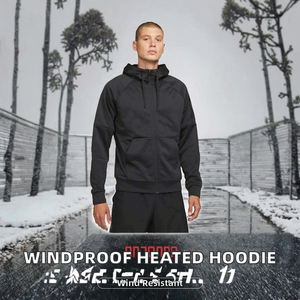 Chaqueta Acolchada de Invierno con Capucha, 100% Algodón, Bordada, con Cierre y Resistente al Viento, para Actividades al Aire Libre - Product Image 2