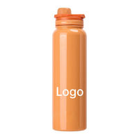 Bouteille d'eau sportive réutilisable OEM, isotherme à double paroi sous vide, gourde portable pour camping et voyage en voiture