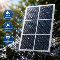 0.8W 1W 2W 5V 6V Panel Surya SMT Putih Sel Sunpower Permukaan PET ETFE untuk Pengisian Daya Bel Pintu Nirkabel Kunci Pintar Beacon Bluetooth
