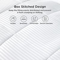 Échantillon gratuit de literie matelassée légère en duvet d'hôtel Couette alternative King Size Couettes rafraîchissantes pour l'été
