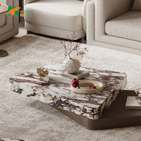 Table basse en marbre de luxe MTSTONE, design moderne, facile à nettoyer, écologique, pour hôtel, villa, salon, chambre à coucher, meubles en marbre