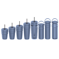 Everich Personnalisé ODM Cloud Design 24oz Tasse à café isolée en acier inoxydable à double paroi Gobelet réutilisable pour café chaud et froid