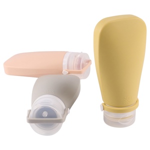 2/3 Oz 90mL Accesorios para acampar Reutilizable A prueba de fugas Mini Silicona de grado alimenticio Squeeze Champú Artículos de tocador Botellas y contenedores de viaje - Product Image 1