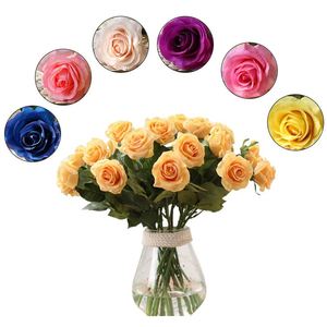 Flores Artificiales de Seda Blanca al Tacto Real, con Aspecto Natural, para Decoración del Hogar, en Paquetes al por Mayor - Product Image 1