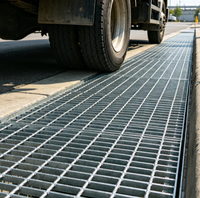 Vente directe d'usine de grilles en acier ASTM A1011 avec drain en carbone