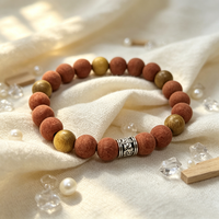 Bracelet et Jonc de Luxe Faits Main DIY, 16 cm, Bracelet Perlé Traditionnel Chinois aux Herbes, Unisexe, Tendance, Idéal pour un Cadeau