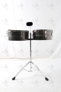 Juego de instrumentos de percusión de fábrica OEM 13 + 14 pulgadas Timpani Drum <span class=keywords><strong>Timbales</strong></span> Cow Bell Stand-All Metal Material - Product Image 2