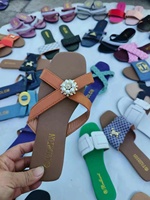 Mules Africaines pour Femmes à Prix Abordable, Grandes Tailles, Mode Estivale, Semelle en Caoutchouc, Sandales Femme Motifs Assortis, Vente en Gros