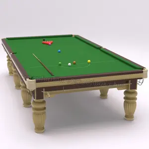 Snooker Tisch Billard Tisch Hersteller Chinese Professional Slate Pool Billard 12ft Silber Unisex Massivholz