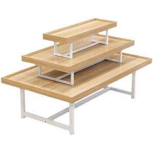 Mesa de Exhibición de Tres Niveles para Comercios, Fabricada en Fábrica, con Tapetes Antideslizantes, Apta para Supermercados - Product Image 1