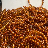 Pulsera de Cuentas de Ámbar Natural en Forma de Bola con Cera de Abeja, Transmisión en Vivo
