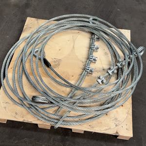 Fune in Acciaio Zincato Morbido con Occhielli, Terminali a Pressione per Sollevamento Sicuro per Uso Minerario e <span class=keywords><strong>Marino</strong></span> - Product Image 3