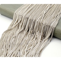 Chaîne queue de renard en argent sterling 925 en gros, composants de bijoux DIY pour bracelets homme et femme