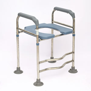 Repose-pieds pliable en acier inoxydable antidérapant pour aider les personnes âgées et les personnes handicapées à se lever, barre d'appui pour les toilettes - Product Image 1