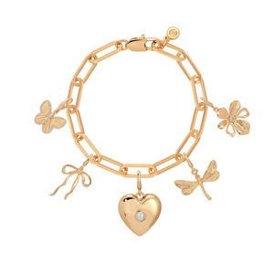 Collar de Moda Personalizado Gemnel, DIY con Letras de Mariposa, Perlas, Dijes de <span class=keywords><strong>Amor</strong></span>, Lazo, Libélula, Corazón, Joyería Resistente al Deslustre - Product Image 2