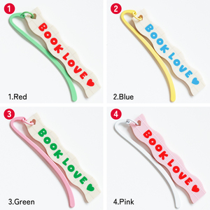 Playful Design Novel Manga Comic <b>Notebook</b> Page Reading White Acrylic Bookmark Custom - Product Image 2