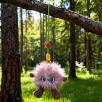 Robot en peluche compagnon émotionnel IA transfrontalier, mini-poupée, rembourrage en coton PP, emballage en boîte colorée, sac d'accessoires haut de gamme tendance