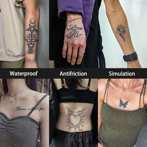 Tatuaggio temporaneo Semi permanente tatuaggio impermeabile a prova di sudore per 2 settimane realistico tatuaggio Anti-attrito per braccio della gamba - Product Image 2