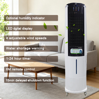 Kipas Pendingin Udara Evaporatif Inverter dengan Layar Digital LED Berkinerja Tinggi Bersertifikasi CE/CB, Remote Control, 4 Kecepatan & Timer 24 Jam