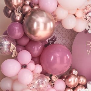 Décoration de fête personnalisée, ballons d'<span class=keywords><strong>anniversaire</strong></span>, rose pastel rétro, Halloween, fête des mères, ensemble de ballons en latex écologiques - Product Image 2