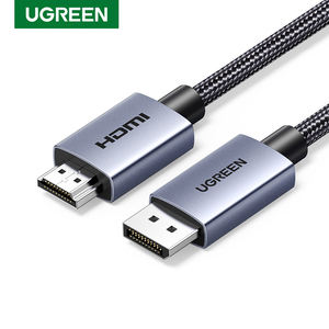 Cable UGREEN de Aluminio DisplayPort a <span class=keywords><strong>HDMI</strong></span> 4K 30Hz HDR <span class=keywords><strong>DP</strong></span> <span class=keywords><strong>1.2</strong></span> a <span class=keywords><strong>HDMI</strong></span> <span class=keywords><strong>2.0</strong></span>, Cable Trenzado de Nailon, Convertidor Unidireccional <span class=keywords><strong>DP</strong></span> a <span class=keywords><strong>HDMI</strong></span> - Product Image 1