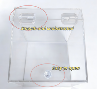 Boîte de rangement en acrylique transparente de qualité alimentaire pour bonbons, collations et produits secs, boîte de rangement pour la vente au détail et l'usage domestique