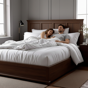 KHÁCH SẠN thương mại bộ đồ giường OEM bền và sang trọng chải sợi nhỏ Duvet và tấm Bộ cho thương hiệu của bạn - Product Image 1