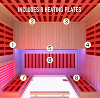 Cabine de sauna extérieure de luxe personnalisée de haute qualité pour 2-3 personnes, sauna infrarouge lointain, sauna de jardin, 2000W, faible EMF