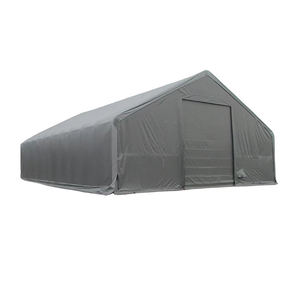 Tente de stockage robuste 40x20m pour atelier agricole, avec double treillis en PVC et abri pour conteneurs - Product Image 2