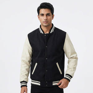 OEM Manufacturer's High Quality Slim Fit Baseball Varsity Jacket for <b>Men</b> Latest Fashion Design for Winter College Varsity - Product Image 1