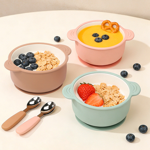 Manchons en silicone antidérapants OEM/ODM, manchons de <span class=keywords><strong>bol</strong></span> à forte aspiration, faciles à nettoyer, bols en céramique avec manchons en silicone - Product Image 1