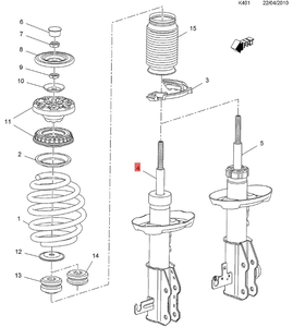 Ammortizzatore anteriore sinistro 13347485 anteriore destro 13347484 per <span class=keywords><strong>Opel</strong></span> Vauxhall insignia CDTi <span class=keywords><strong>tutti</strong></span> <span class=keywords><strong>i</strong></span> <span class=keywords><strong>modelli</strong></span> - Product Image 5