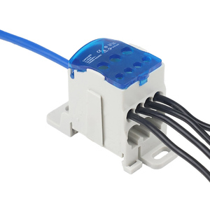 Bloque de terminales equipotenciales para carril DIN 80A UKK para conexión de cableado eléctrico - Product Image 1
