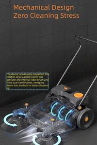 Meilleure Vente Balayeuse Extérieure Poussée d'une Capacité de 55L Outil de Collecte de Feuilles pour Équipements de Nettoyage Manuel - Product Image 5