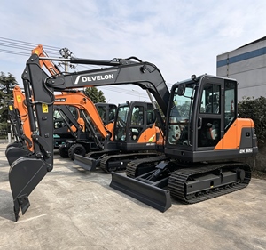 รถขุดตีนตะขาบ Develon DX80D เครื่องจักรก่อสร้างไฮดรอลิกสำหรับงานหนัก - Product Image 4