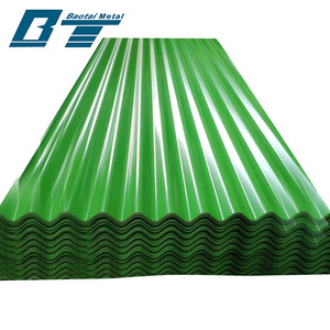 <span class=keywords><strong>Panneau</strong></span> de toit en <span class=keywords><strong>zinc</strong></span> ASTM A653 Dx51d Z275 Gi PPGI PPGL Galvalume Tôle ondulée en métal galvanisé prépeinte - Product Image 1