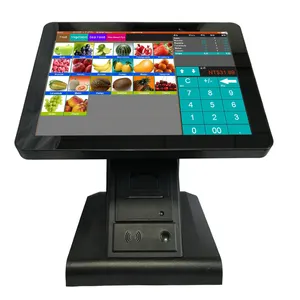 152TT windows pos system 58mm thermal printer in 15inch/15.6inch capacitive touch pos machine