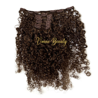 VMAE Vente en Gros Matière Première # Extensions de cheveux à clips 33 30 250, couleur roux orangé gingembre, afro crépu bouclé, sans couture, en cheveux humains véritables