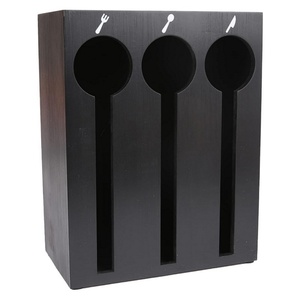 Wholesale Premium Modern Clear Acrylic Customizable Kitchen Countertop Utensil Dispenser for Knife and Fork - Product Image 1