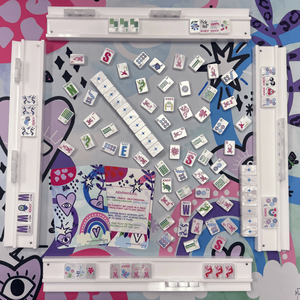 Aspen Glow Bespoke Mahjong Tiles <strong>Lucky</strong> <strong>Charms</strong> Modern Luxury Double Sided Carved Acrylic for Friends Gathering Retail Wholesale - Product Image 6