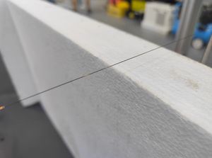 济南数控工厂荣驰数控PE EPE XLPE泡沫块数控线切割机带发动机和电机出售 - Product Image 6