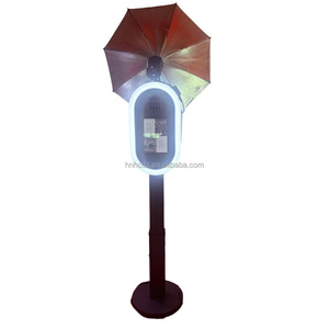 Ring-LED-Beleuchtung Fotobox Metall-Rückwand <span class=keywords><strong>iPad</strong></span>-Kamera 12-15 Personen Kapazität Selbstbedienungs-Druckfunktion Fernbedienung für Hochzeiten - Product Image 1
