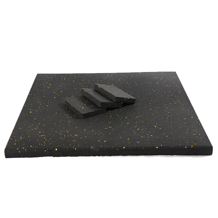 1 Inch Thick Gym Crossfit Rubber Floor Mat Home Gym Systems with Rubber Flooring Speckles